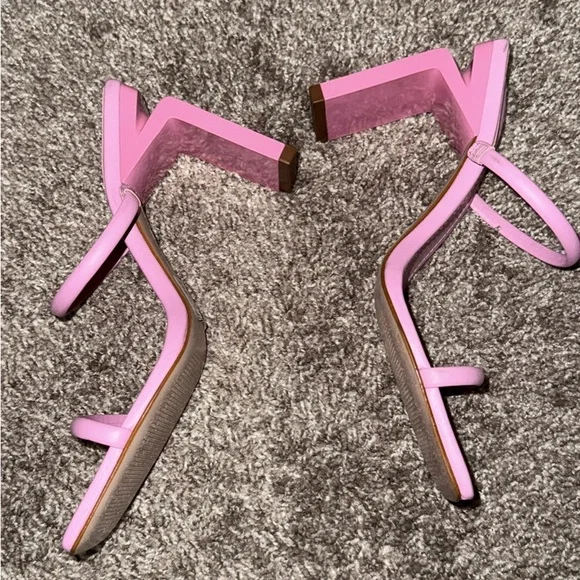 SCHUTZ Pink Strappy Heels - Picture 1 of 5
